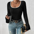 'Gwyneira' Ribbed Knit Sweater T-Shirt - Celes Fashion